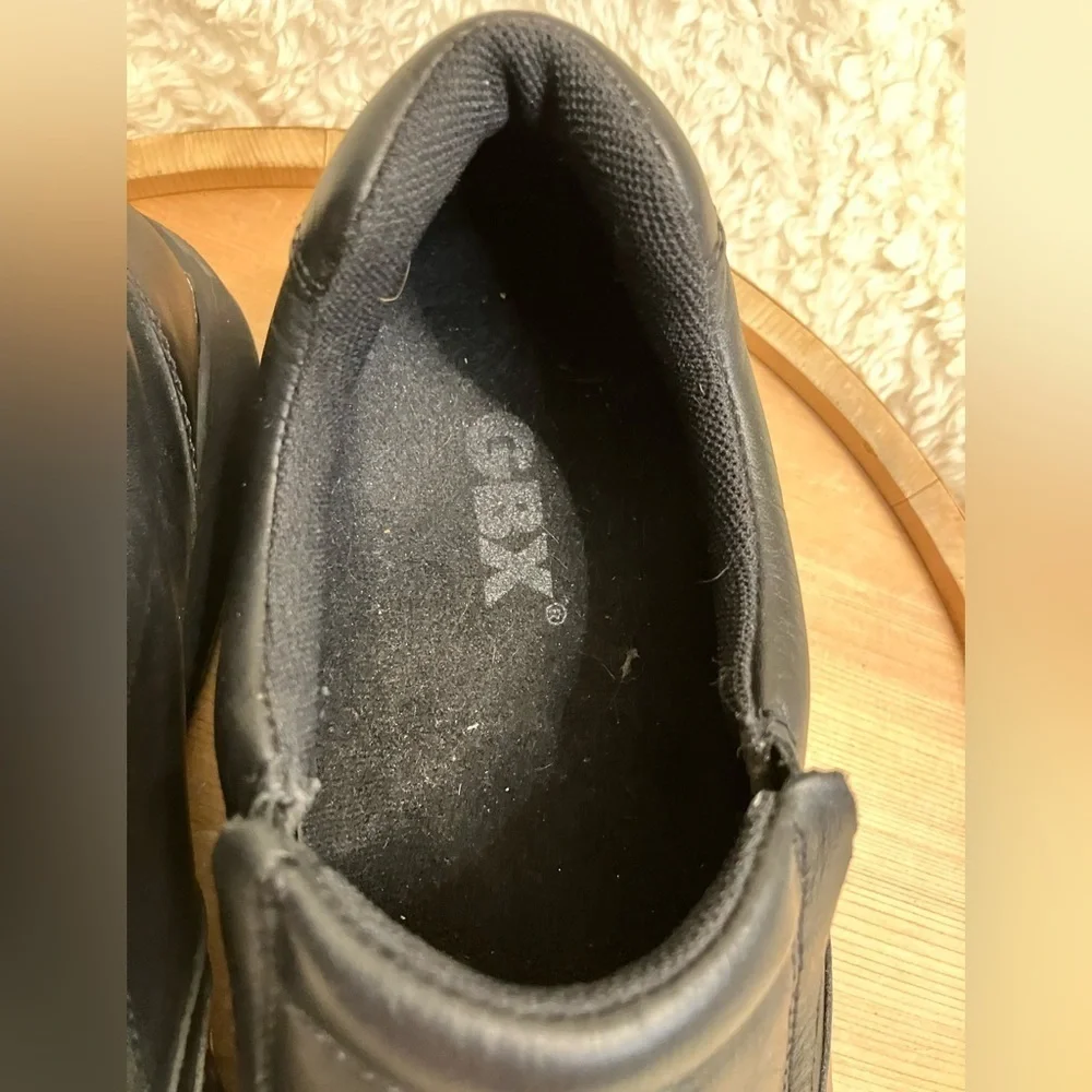 GBX Black Leather Loafers Slip on Size 10.5